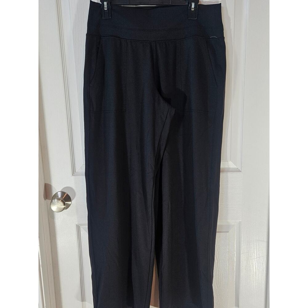 Athleta Venice High Rise Wide Leg Pants Black Stretch Womens Size Large - Picture 4 of 13